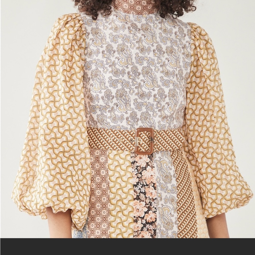 Zimmermann Multicolor Patchwork Dress - image 9